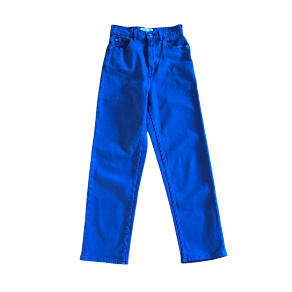 Everlane The Way High Rise Jeans Women's Straight Leg Cropped Ankle Cotton Sz 24 - Picture 3 of 9